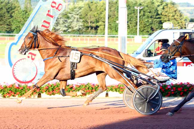Photo d'arrivée de la course pmu PRIX DE BREHAL à CABOURG le Vendredi 12 juillet 2019