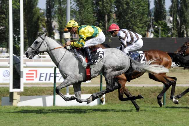 Photo d'arrivée de la course pmu PRIX HUBERT BAGUENAULT DE PUCHESSE - 7ème étape du Défi du Galop à VICHY le Mardi 16 juillet 2019