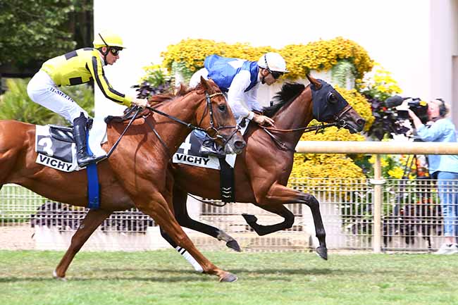 Photo d'arrivée de la course pmu PRIX DE JALIGNY à VICHY le Jeudi 18 juillet 2019