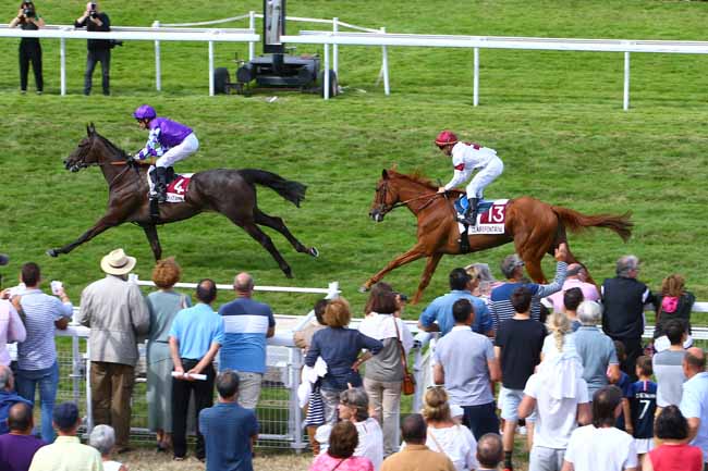 Photo d'arrivée de la course pmu PRIX VILLE DE SAINT-GATIEN-DES-BOIS à CLAIREFONTAINE le Jeudi 1 août 2019