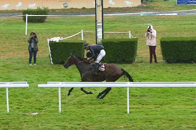 Photo d'arrivée de la course pmu PRIX VILLE DE SAINT-ARNOULT à CLAIREFONTAINE le Lundi 5 août 2019