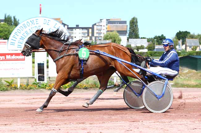 Photo d'arrivée de la course pmu PRIX ANDRE CARRUS - PRIX LE CANCAVEN à SAINT MALO le Mercredi 7 août 2019
