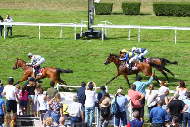 Photo d'arrivée de la course pmu PRIX DE LA POINTE DE LA PERCEE à CLAIREFONTAINE le Vendredi 9 août 2019