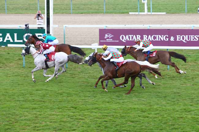 Photo d'arrivée de la course pmu DOHA CUP à DEAUVILLE le Samedi 10 août 2019