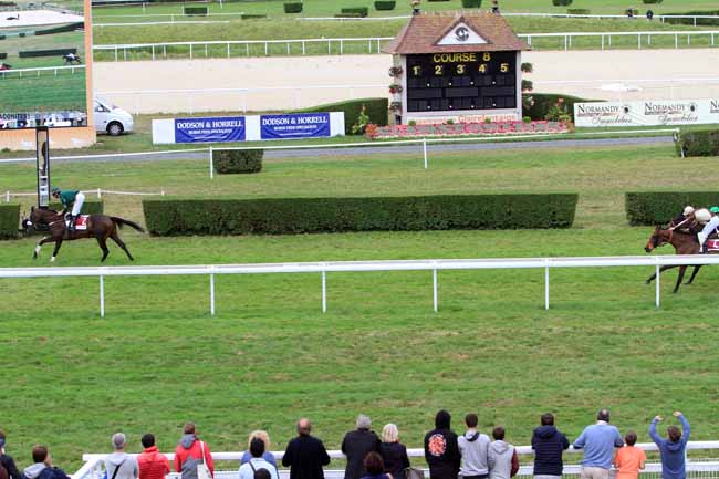 Photo d'arrivée de la course pmu PRIX CELIA GLAM & CHIC à CLAIREFONTAINE le Mercredi 14 août 2019