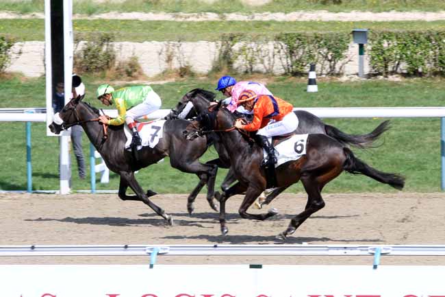 Photo d'arrivée de la course pmu PRIX DU PORT DE DEAUVILLE à DEAUVILLE le Jeudi 15 août 2019