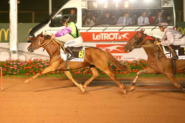 Photo d'arrivée de la course pmu PRIX DE JULLOUVILLE-LES-PINS à CABOURG le Vendredi 16 août 2019