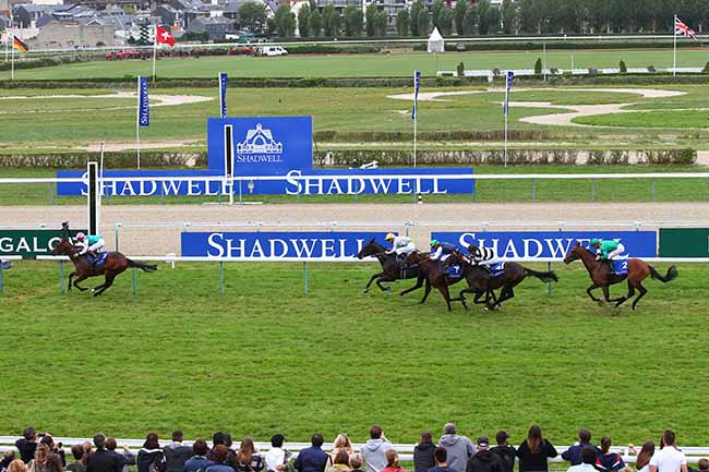 Photo d'arrivée de la course pmu SHADWELL PRIX DAPHNIS à DEAUVILLE le Samedi 17 août 2019