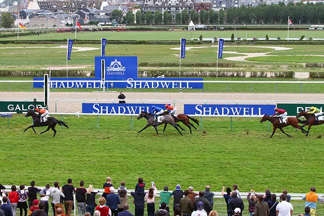 Photo d'arrivée de la course pmu CRITERIUM DU FONDS EUROPEEN DE L'ELEVAGE à DEAUVILLE le Samedi 17 août 2019