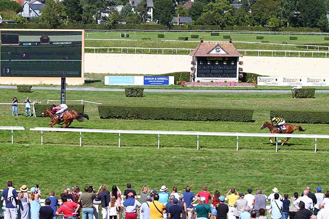 Photo d'arrivée de la course pmu PRIX LE CERCLE DE DEAUVILLE à CLAIREFONTAINE le Jeudi 22 août 2019