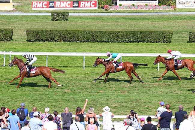 Photo d'arrivée de la course pmu PRIX DE LA PETITE FERME à CLAIREFONTAINE le Lundi 26 août 2019