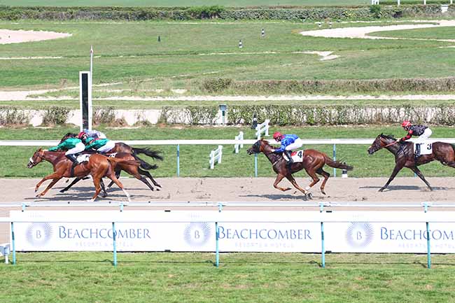 Photo d'arrivée de la course pmu PRIX DE L'ABBAYE ST-LEONARD à DEAUVILLE le Mardi 27 août 2019
