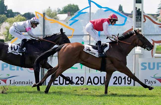 Photo d'arrivée de la course pmu HANDICAP DU LION D'ANGERS - PRIX DE L'ASSELCO à LE LION D'ANGERS le Jeudi 29 août 2019