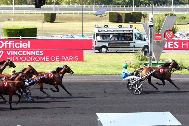 Photo d'arrivée de la course pmu PRIX GUY LE GONIDEC à PARIS-VINCENNES le Samedi 31 août 2019