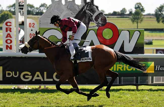 Photo d'arrivée de la course pmu PRIX DE BEAUCHENE à CRAON le Lundi 2 septembre 2019