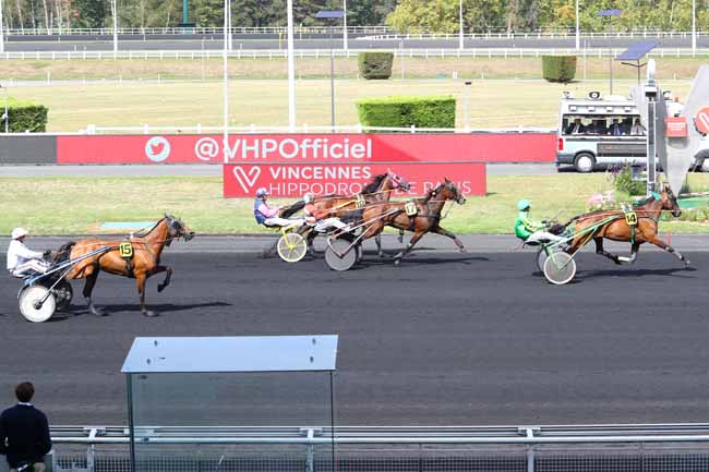 Photo d'arrivée de la course pmu PRIX DE BERCK-SUR-MER à PARIS-VINCENNES le Lundi 9 septembre 2019