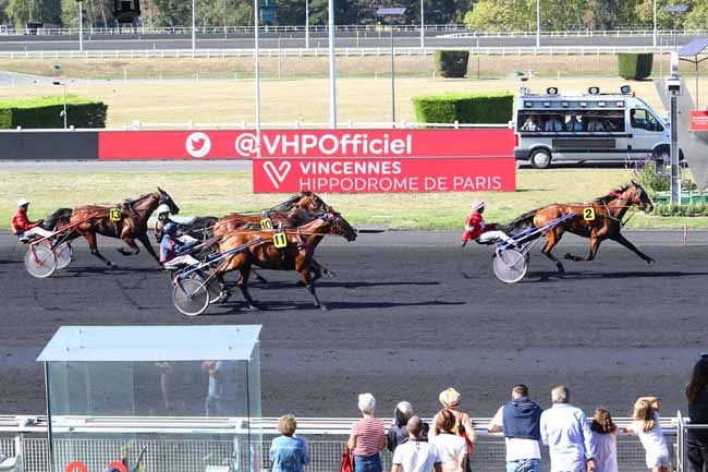 Photo d'arrivée de la course pmu PRIX DE DENAIN à PARIS-VINCENNES le Samedi 14 septembre 2019