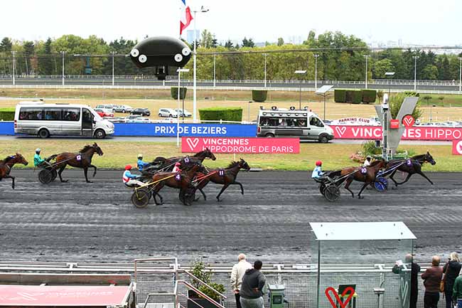 Photo d'arrivée de la course pmu PRIX DE BEZIERS à PARIS-VINCENNES le Dimanche 22 septembre 2019