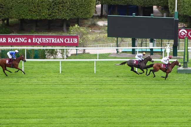 Photo d'arrivée de la course pmu QATAR ARABIAN TROPHY DES POULICHES à SAINT-CLOUD le Vendredi 4 octobre 2019