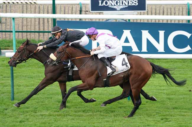 Photo d'arrivée de la course pmu PRIX LE FABULEUX à CHANTILLY le Vendredi 11 octobre 2019