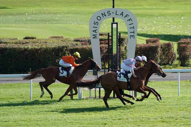Photo d'arrivée de la course pmu PRIX DU CERCLE DE LA GLOIRE à MAISONS-LAFFITTE le Vendredi 18 octobre 2019