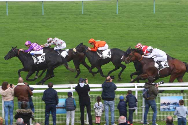 Photo d'arrivée de la course pmu PRIX ZEDDAAN à DEAUVILLE le Mardi 22 octobre 2019