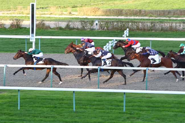 Photo d'arrivée de la course pmu PRIX DU PIN AU HARAS à DEAUVILLE le Mardi 22 octobre 2019