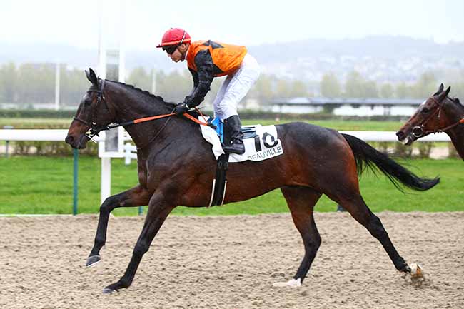 Photo d'arrivée de la course pmu PRIX DE LA FORET DE LYONS à DEAUVILLE le Jeudi 24 octobre 2019