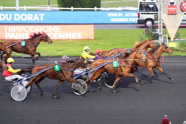 Photo d'arrivée de la course pmu PRIX DU DORAT à PARIS-VINCENNES le Mercredi 30 octobre 2019