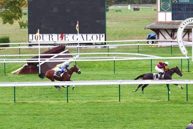 Photo d'arrivée de la course pmu PRIX ELISA à COMPIEGNE le Vendredi 1 novembre 2019