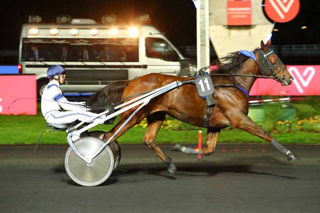 Photo d'arrivée de la course pmu PRIX BARBARA à PARIS-VINCENNES le Vendredi 1 novembre 2019