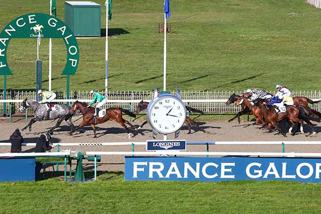 Photo d'arrivée de la course pmu PRIX DE LA FORET DE L'ISLE-ADAM à CHANTILLY le Mardi 19 novembre 2019