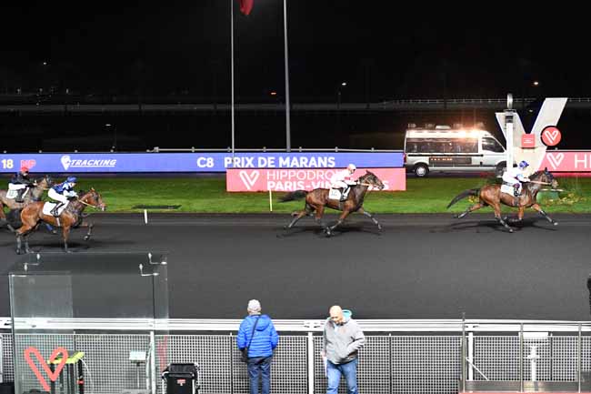 Photo d'arrivée de la course pmu PRIX DE MARANS à PARIS-VINCENNES le Lundi 25 novembre 2019