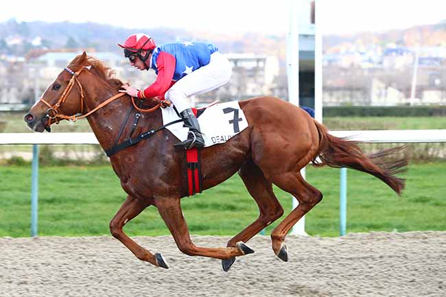 Photo d'arrivée de la course pmu PRIX DE MIRANDE à DEAUVILLE le Lundi 2 décembre 2019