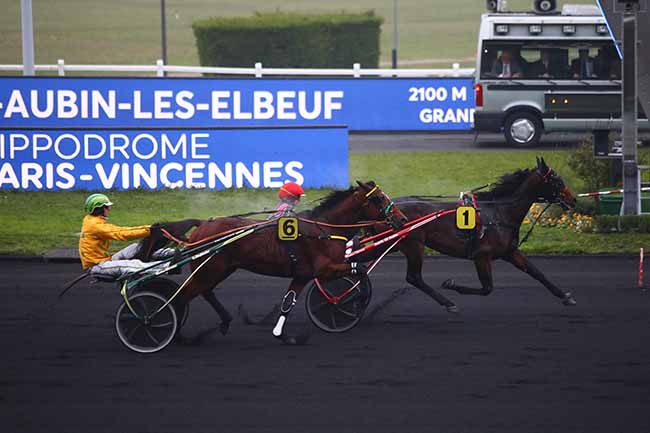 Photo d'arrivée de la course pmu PRIX DE SAINT-AUBIN-LES-ELBEUF à PARIS-VINCENNES le Jeudi 5 décembre 2019