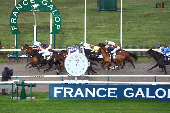 Photo d'arrivée de la course pmu PRIX DE LA PELOUSE AUX YEARLINGS à CHANTILLY le Jeudi 12 décembre 2019