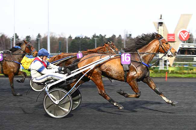 Photo d'arrivée de la course pmu PRIX DE LUSSAC à PARIS-VINCENNES le Jeudi 12 décembre 2019