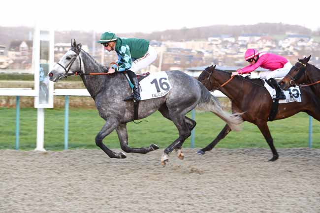 Photo d'arrivée de la course pmu PRIX DU MANOIR DE PRETOT à DEAUVILLE le Vendredi 13 décembre 2019