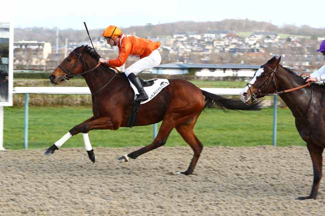 Photo d'arrivée de la course pmu PRIX DES PERRETS à DEAUVILLE le Samedi 14 décembre 2019