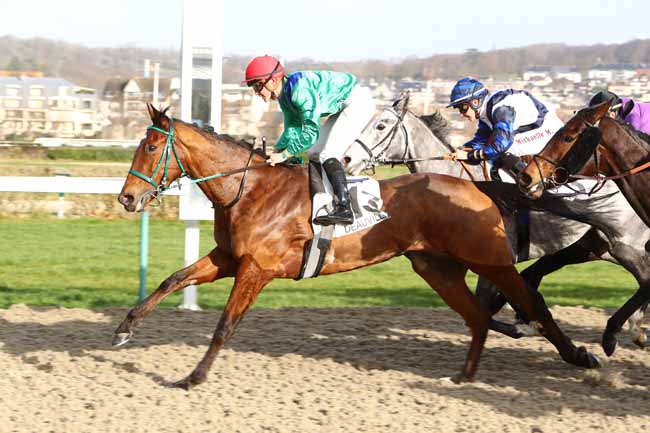 Photo d'arrivée de la course pmu PRIX DE MANNEVILLE à DEAUVILLE le Samedi 14 décembre 2019