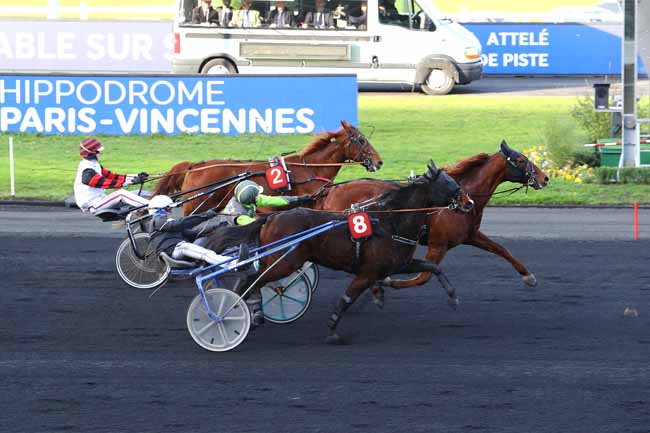 Photo d'arrivée de la course pmu PRIX DE SABLE-SUR-SARTHE à PARIS-VINCENNES le Mardi 17 décembre 2019