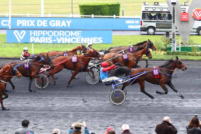 Photo d'arrivée de la course pmu PRIX DE GRAY à PARIS-VINCENNES le Jeudi 2 janvier 2020