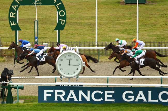 Photo d'arrivée de la course pmu PRIX DE LA PORTE DES MARCHANDS à CHANTILLY le Mercredi 8 janvier 2020
