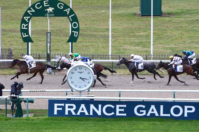 Photo d'arrivée de la course pmu PRIX DE LA FONTAINE TEAUVILLAISE à CHANTILLY le Mercredi 8 janvier 2020