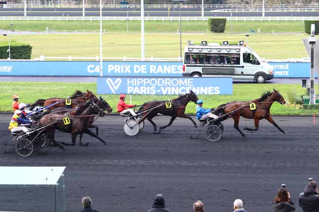 Photo d'arrivée de la course pmu PRIX DE RANES à PARIS-VINCENNES le Vendredi 10 janvier 2020
