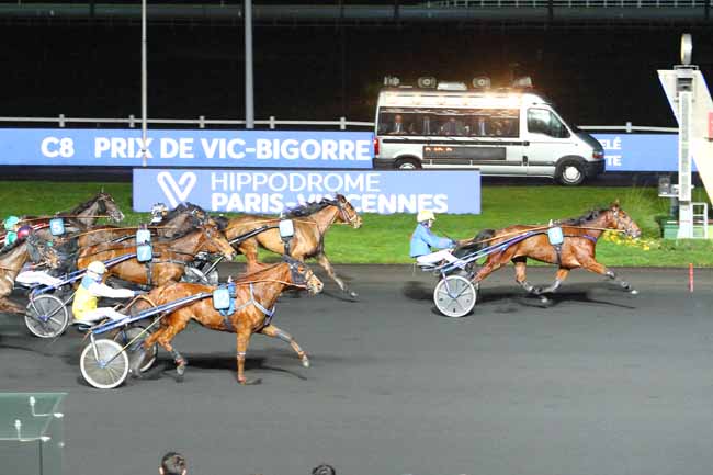 Photo d'arrivée de la course pmu PRIX DE VIC-BIGORRE à PARIS-VINCENNES le Vendredi 10 janvier 2020