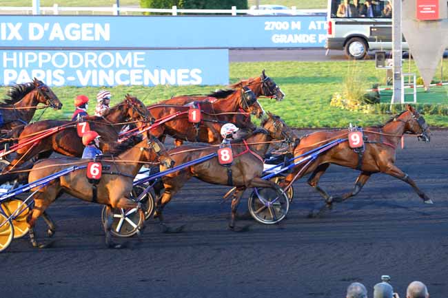 Photo d'arrivée de la course pmu PRIX D'AGEN à PARIS-VINCENNES le Samedi 18 janvier 2020