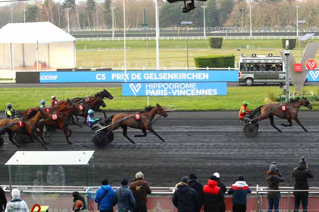 Photo d'arrivée de la course pmu PRIX DE GELSENKIRCHEN à PARIS-VINCENNES le Jeudi 23 janvier 2020
