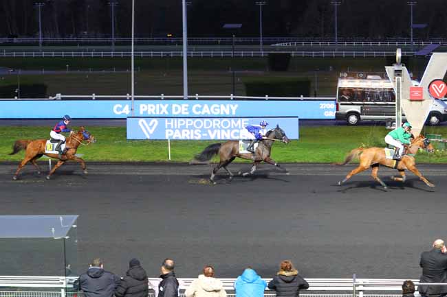 Photo d'arrivée de la course pmu PRIX DE LA GENEVRAYE à PARIS-VINCENNES le Samedi 1 février 2020