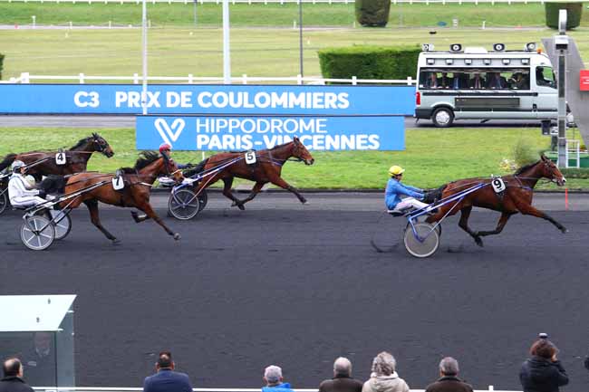 Photo d'arrivée de la course pmu PRIX DE COULOMMIERS à PARIS-VINCENNES le Lundi 3 février 2020